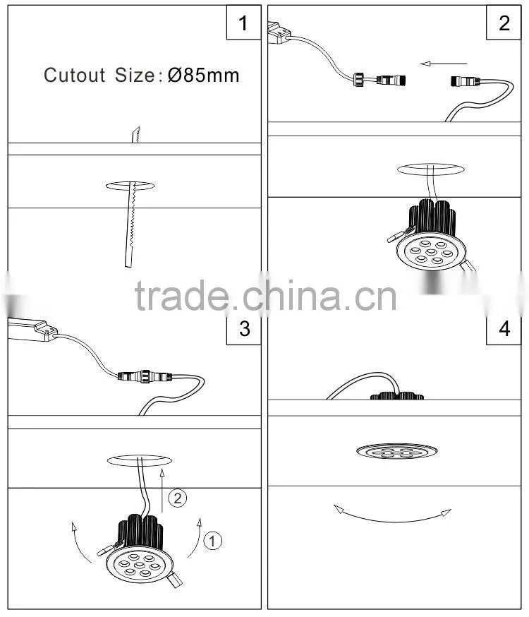 16W led downlight, 16W led ceiling light, 16W led ceiling downlight