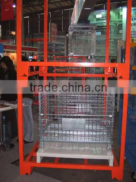 Durable, portable, collapsible, shippable stacking racks