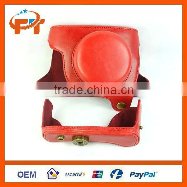Pu Leather camera case for Panasonic GF6 X14-42mm & 20mm lens camera