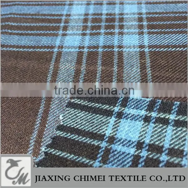 jiaxing yarn dyed grid of cotton denim for denim dangri