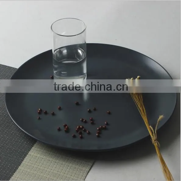 Pasta Pircular Flat Large Steak Dinner Plate Hotel Restaurant Ceramic Tableware SJ-0041
