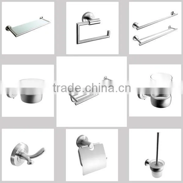 Factory Wholesale Modern Wall Mounted Low-caben Steel Bathroom hardware Accessories Sets for home bathroom 6D04