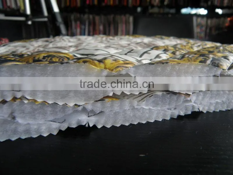printed plaid waterproof winter thermal double-faced taffeta quilting fabric