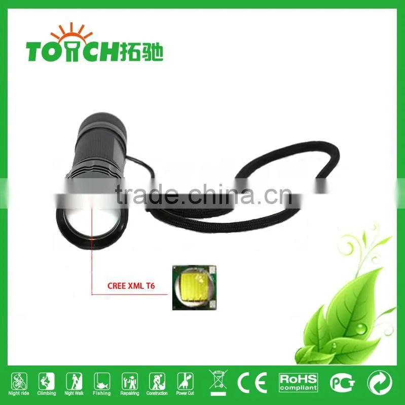 Super bright 2000 lumen mini LED linterna zoomable flashlight