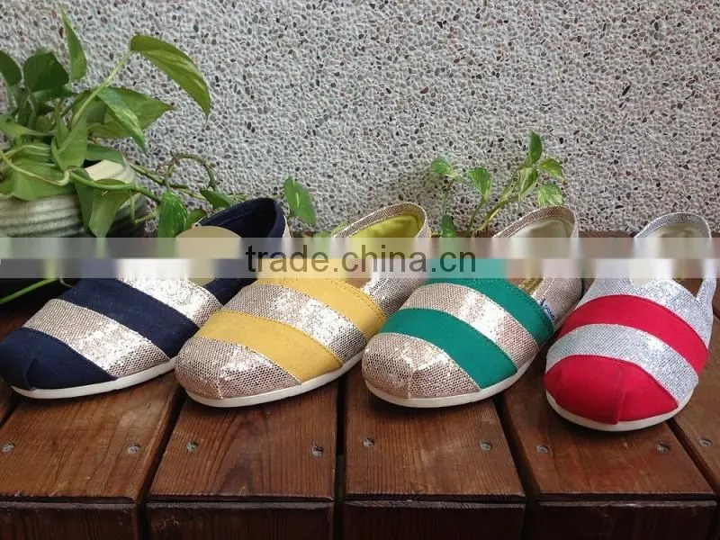 Stylish canvas shoes, shoe loafer, espadrille