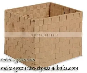 Durable Woven Strapping Storage Basket