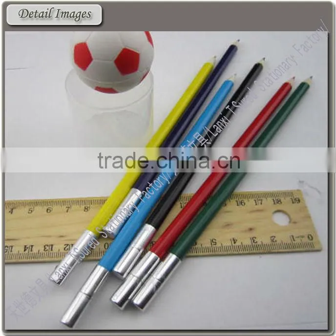 7'' Sharpened Round Color Pencil With Alluminum Top