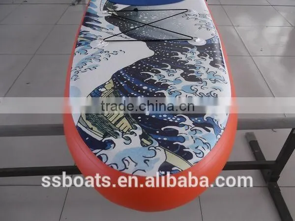High Printing Quanlity CE Certification 2016 New Design inflatable SUP / PVC soft SUP board / Inflatable surfboard