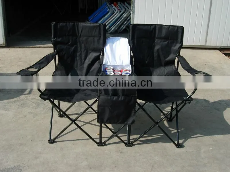 Camping Double Folding Chair With Cooler