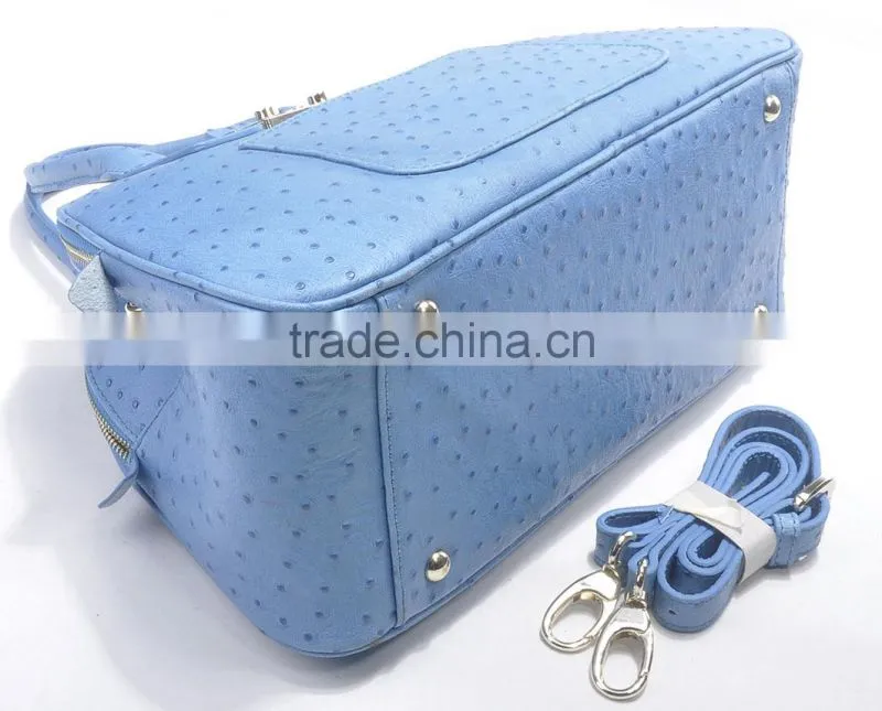High quality genuine leather handbag with snake