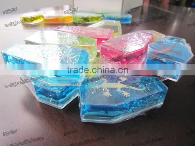 Factory supplier wholesale Crystal Coffin putty with dinosaur frog spider lizard alien 24pcs/box a variety of colors