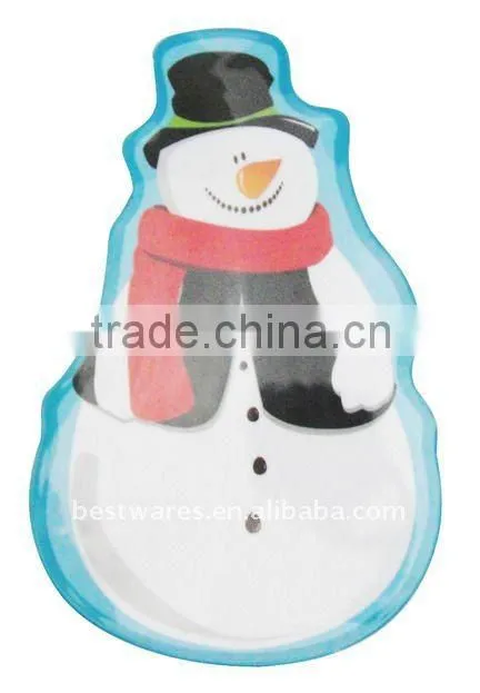 Melamine Snowman Tray