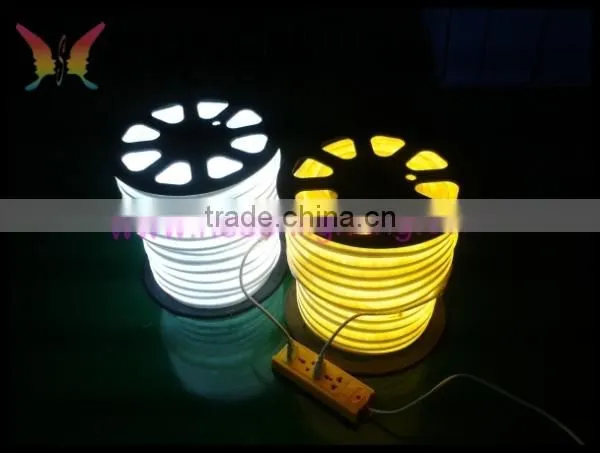 2014 high quality led flexible rainbow led neon light with colo jacket