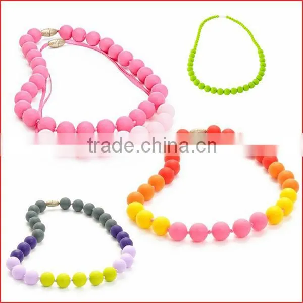 Food Grade Silicone Baby Teething Beads For Jewelry