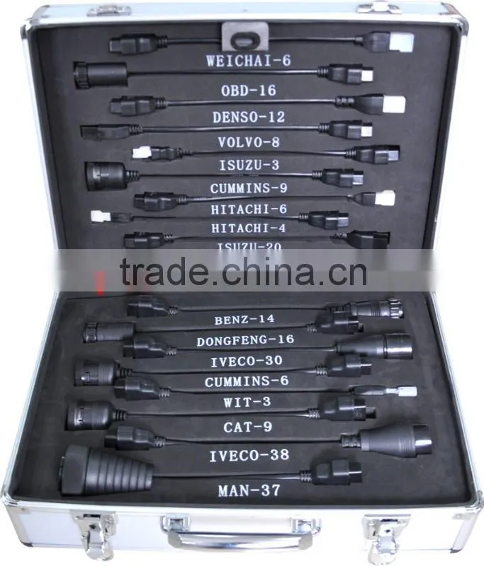 F3-G original multi-language Auto Diagnostic tools for heavy duty trucks, light commercial cars