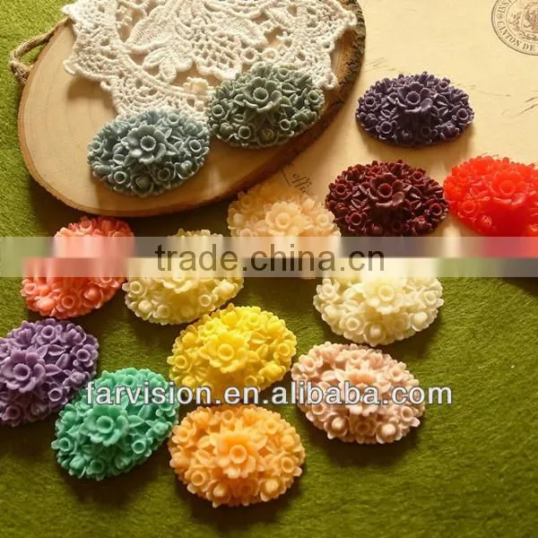 Hot sale flat back resin cameo, resin cameo for wedding decoration