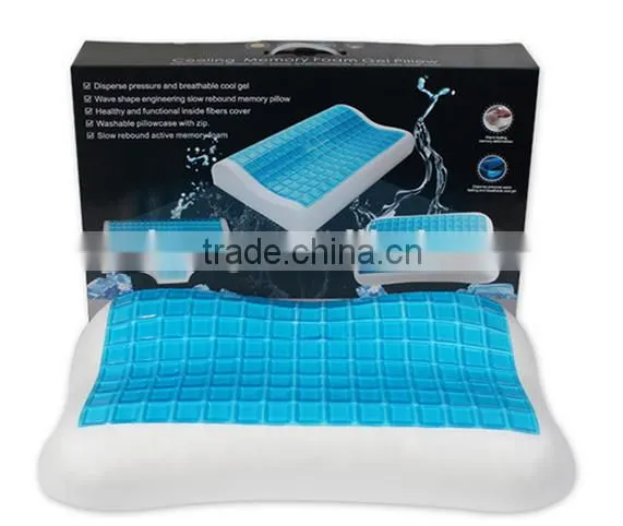 cooling viscoelastic memory foam pillow