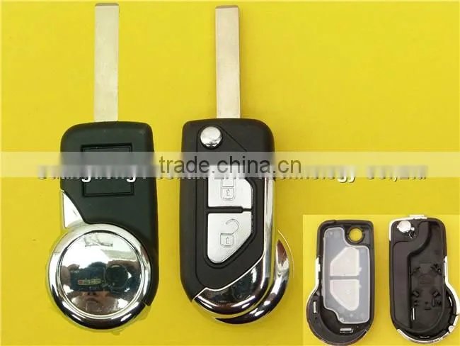 New Arrival Peugeot remote key for Peugeot 407 flip key 2 button car key shell blanks case