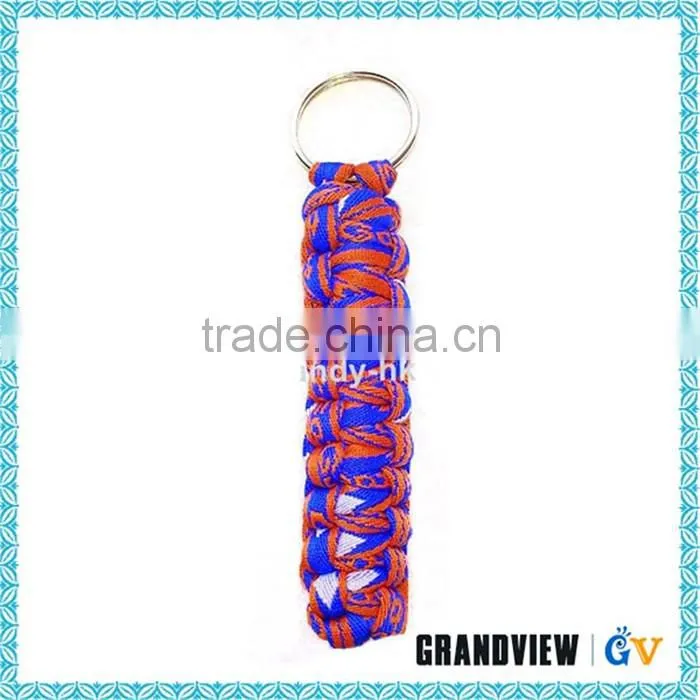 High Quality custom Survival 550 Paracord Keychain