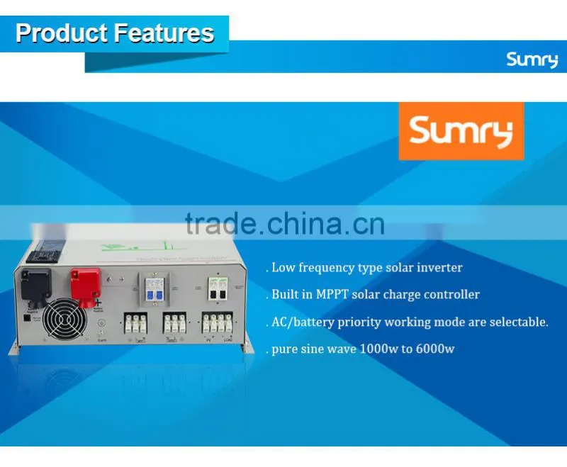 1000w 3000w 5000w 6000w 12v 24v 48vdc 240vac three times surging power solar conversor