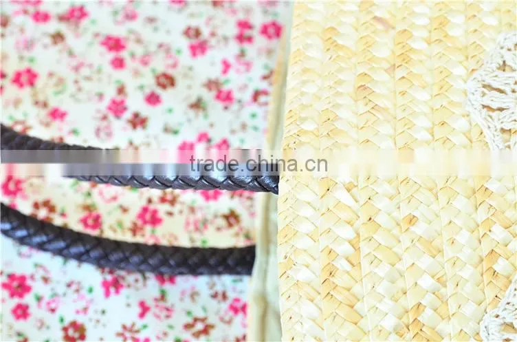hot sale ladies kraft paper shopping bag woven rattan straw beach bag manufacturer