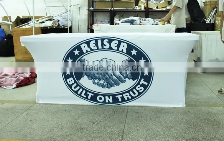 Single layer brown elastic velvet table cloth