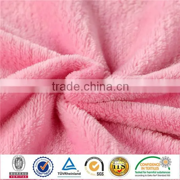 100% Poly Super Soft Short Floss Fabric With Nice Texture