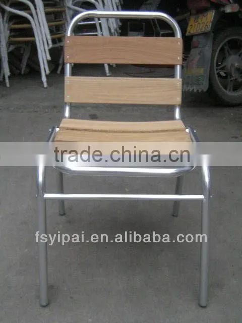 outdoor furniture aluminum wooden bar chair (YC055)