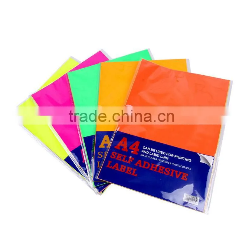 2014 hot sale reasonable price A4 custom self adhesive label