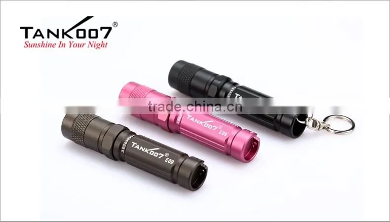 Waterproof mini led flashlight TANK007 E09 hand led torch