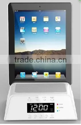 bluetooth speaker Alarm Clock Docking Station for Apple iPhone 5,4,4S, iPad, iPod, Samsung