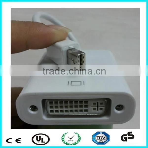 Support 10.8 Gbps 15cm DP to dvi mini displayport female dvi male