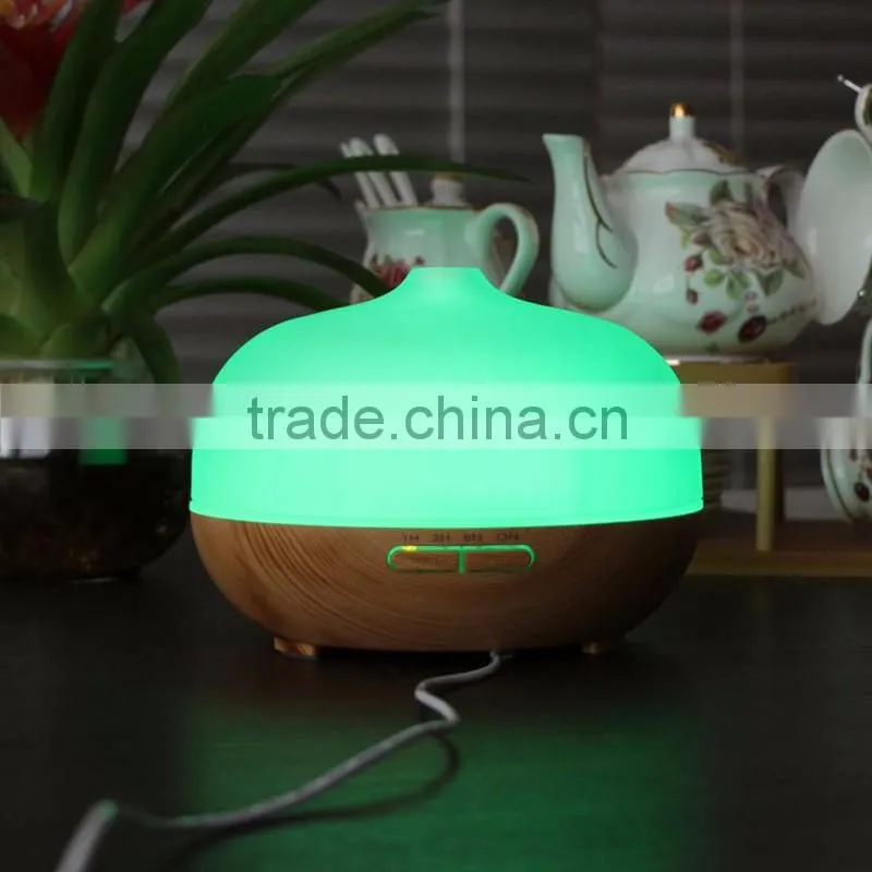 7 color romantic lamp wood grain aromatherapy diffusers aroma