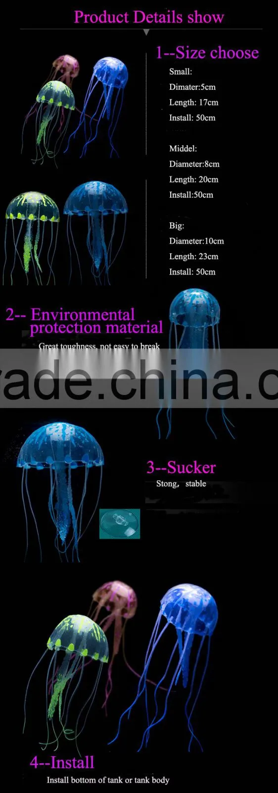 Colorful and small jellyfish crystal jellyfish