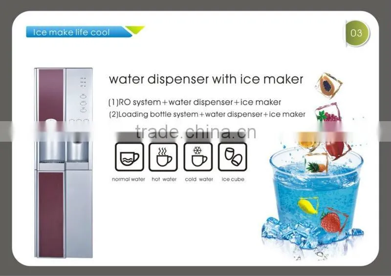 Family use Cold &Hot RO filters/bottom loading Bullet ice maker home