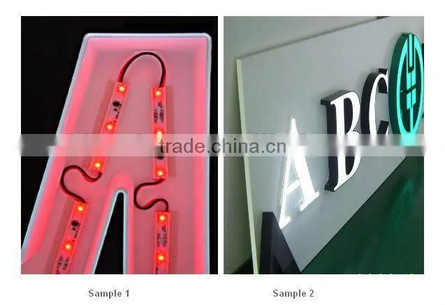 100PCS Water proof 3-SMD 3528 LED module 74x12mm