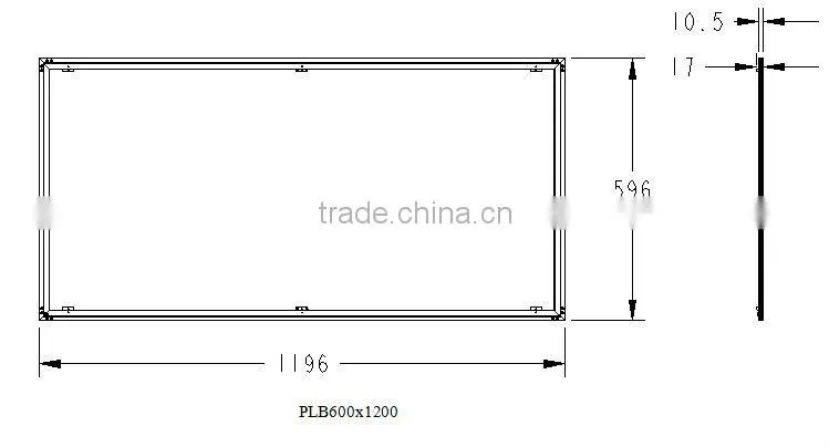 Shenzhen faxtory pmma panel light 600x1200mm 2835smd 72w/80w led panel light AC100-240V