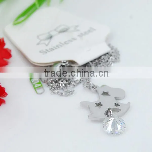 silver plated horse pendant