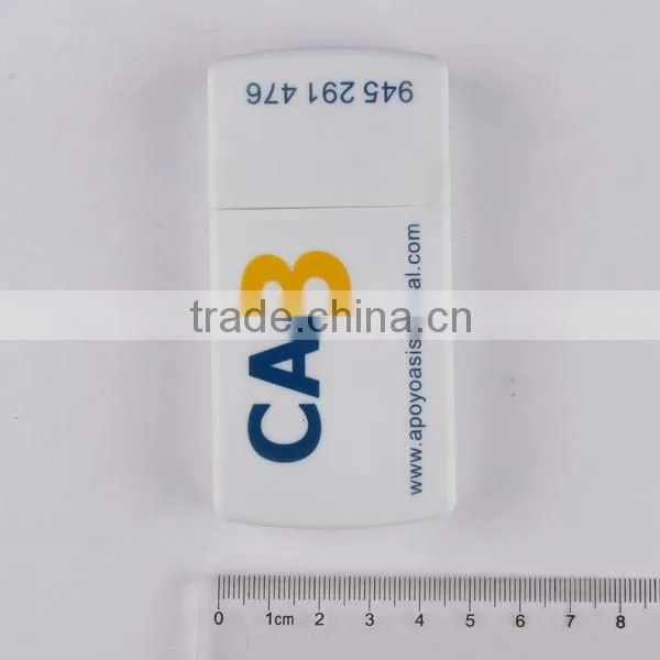 3 compartment Pill Cutter Custom Printed, 2 compartment for pill