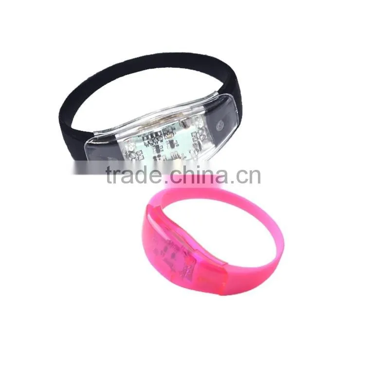 2016 Hot New Products Pre-Programmed Sound Reactive Wristbands For Circulation,led bracelet