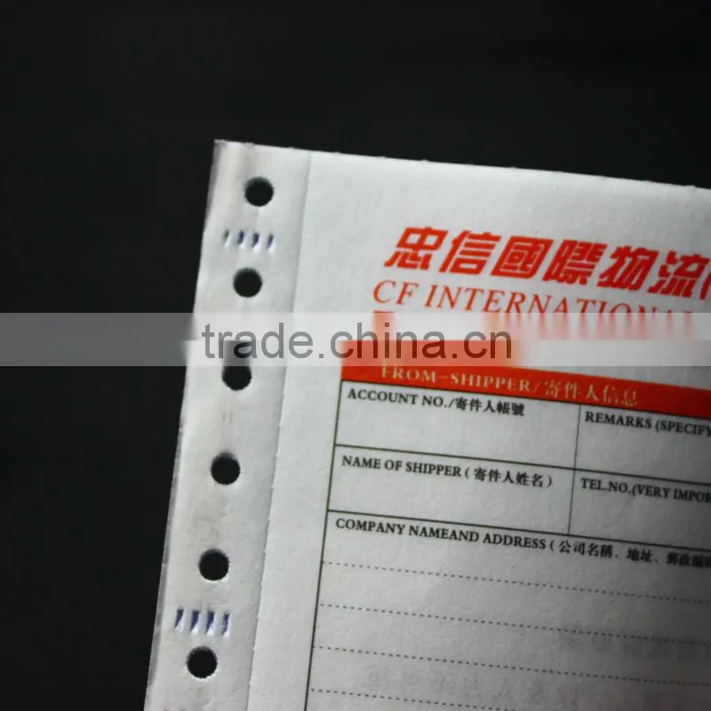 Hot sale consignment note printing with sticker paper