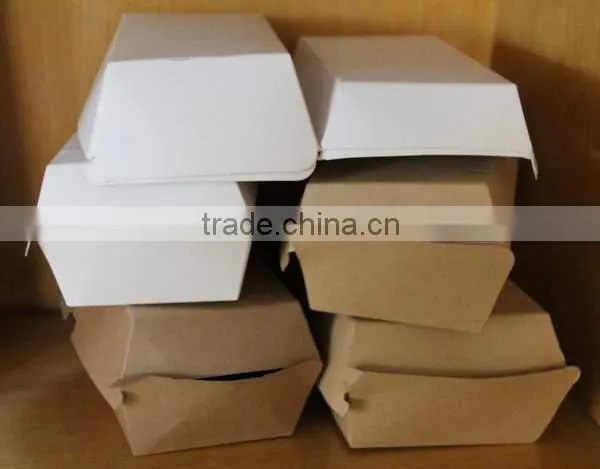 Disposable custom logo kraft paper lunch food box