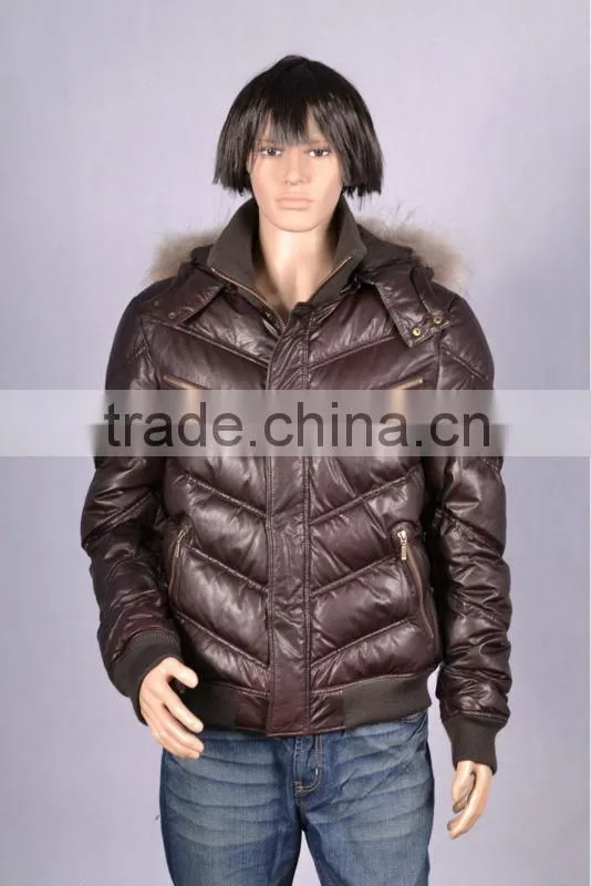 MEN'S LAMB LEATERH Down JACKET