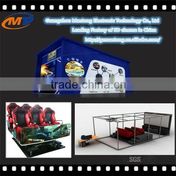 amusement park cabine 5d cinema/ 5d movie theater system/ 5d cinema simulator from Guangzhou Mantong