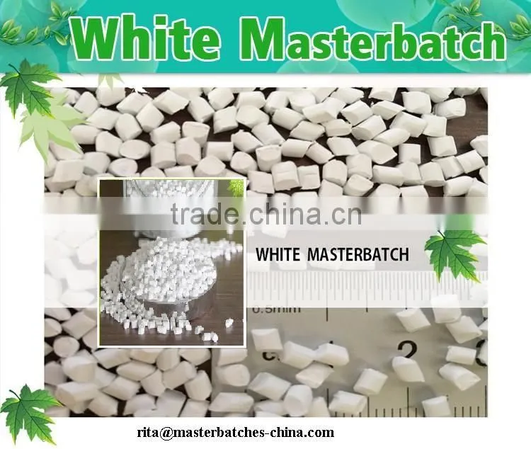 White masterbatch for dry compound/casting/milk membrane
