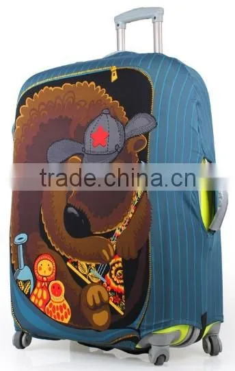 Spandex Luggage Cover, Suitcase Cover With Printing, Elastic Luggage Cover