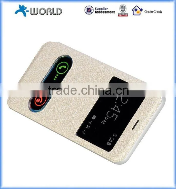 TPU Flip Case for iPhone 6S with Smart Window and Stand