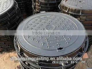 nodular cast iron manhole covers anti-theft heavy duty corrosion resistant security OEM manhole covers China factory well lid