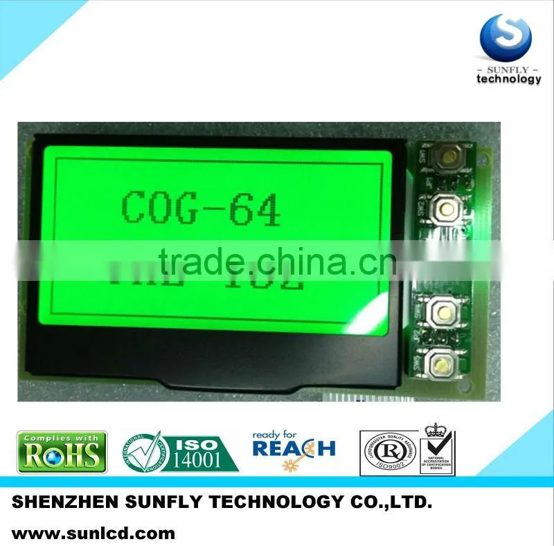 Ali hot sale 132x64 graphic lcd display STN lcd transparent lcd display