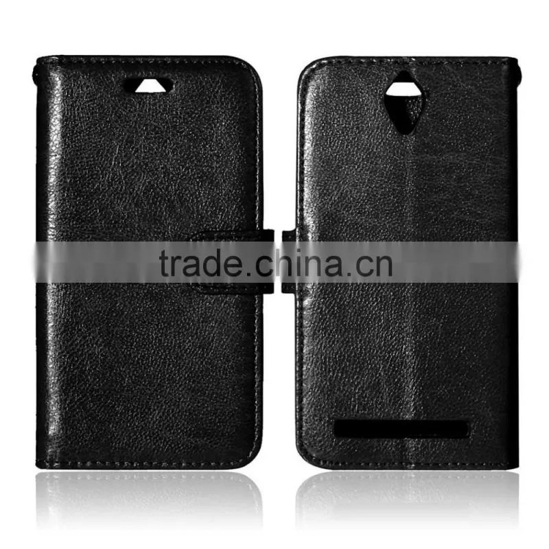 Cell Phone PU Leather Flip Card-slot Case for ASUS ZenFone GO ZC451TG 4.5